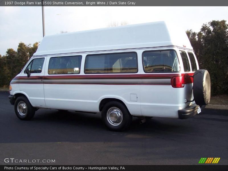 Bright White / Dark Slate Gray 1997 Dodge Ram Van 3500 Shuttle Conversion