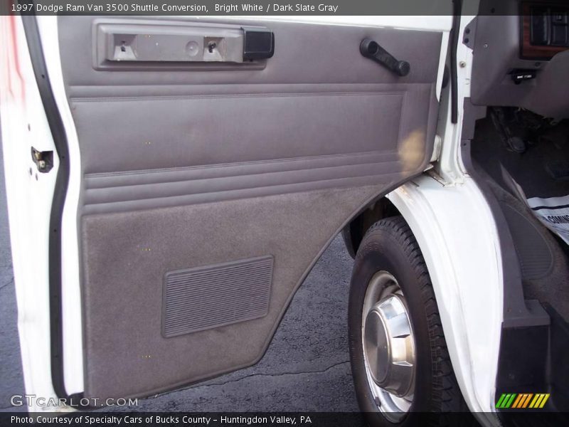 Bright White / Dark Slate Gray 1997 Dodge Ram Van 3500 Shuttle Conversion