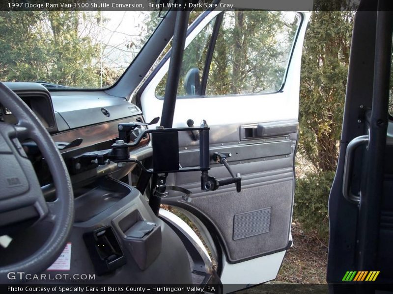Bright White / Dark Slate Gray 1997 Dodge Ram Van 3500 Shuttle Conversion