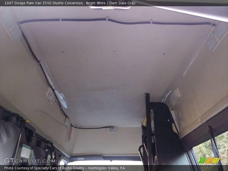 Bright White / Dark Slate Gray 1997 Dodge Ram Van 3500 Shuttle Conversion