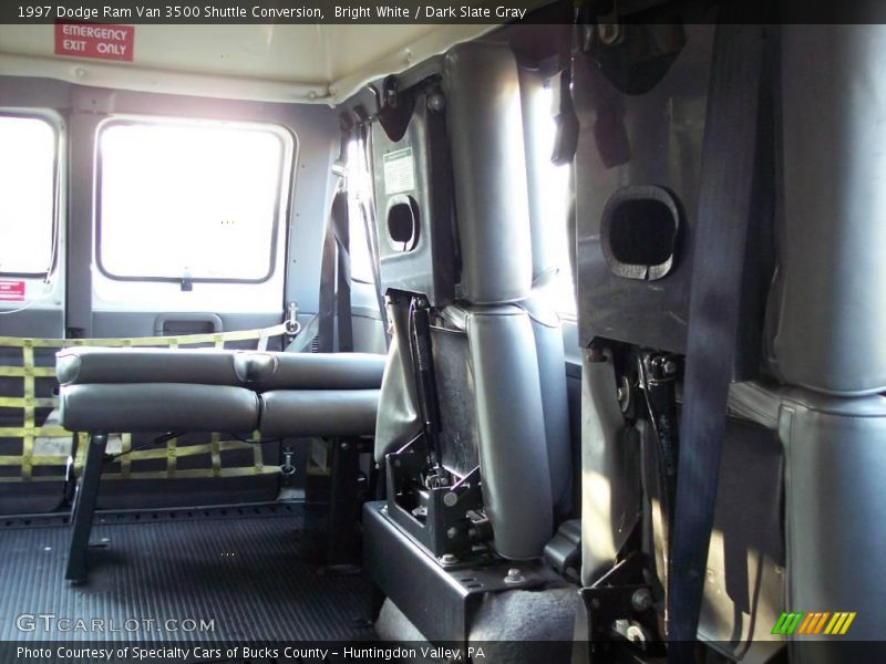 Bright White / Dark Slate Gray 1997 Dodge Ram Van 3500 Shuttle Conversion