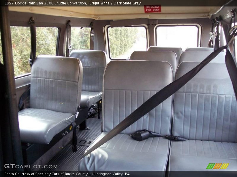 Bright White / Dark Slate Gray 1997 Dodge Ram Van 3500 Shuttle Conversion