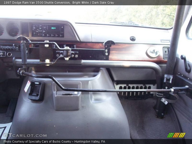 Bright White / Dark Slate Gray 1997 Dodge Ram Van 3500 Shuttle Conversion