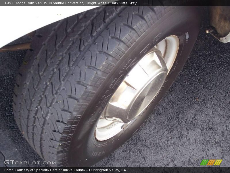 Bright White / Dark Slate Gray 1997 Dodge Ram Van 3500 Shuttle Conversion