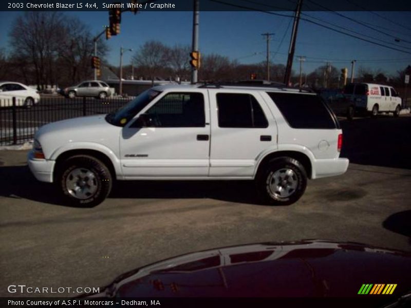 Summit White / Graphite 2003 Chevrolet Blazer LS 4x4