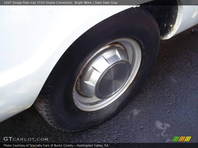 Bright White / Dark Slate Gray 1997 Dodge Ram Van 3500 Shuttle Conversion