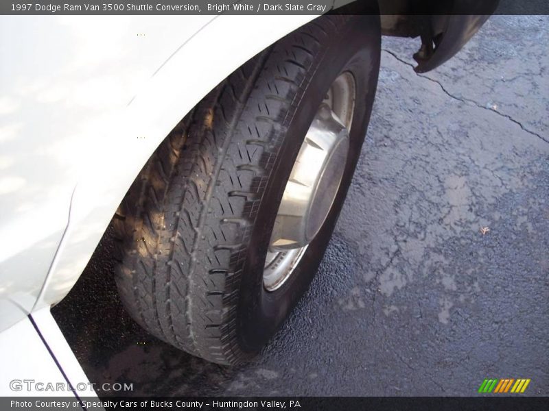 Bright White / Dark Slate Gray 1997 Dodge Ram Van 3500 Shuttle Conversion