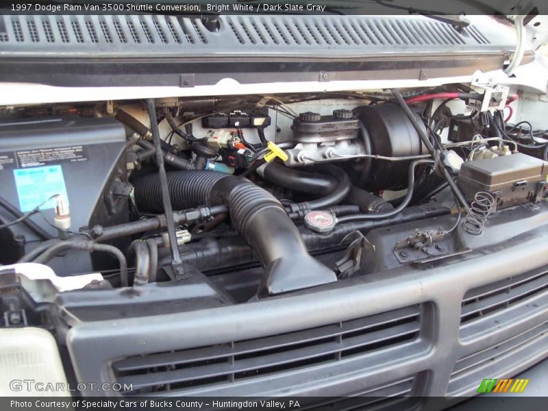 Bright White / Dark Slate Gray 1997 Dodge Ram Van 3500 Shuttle Conversion