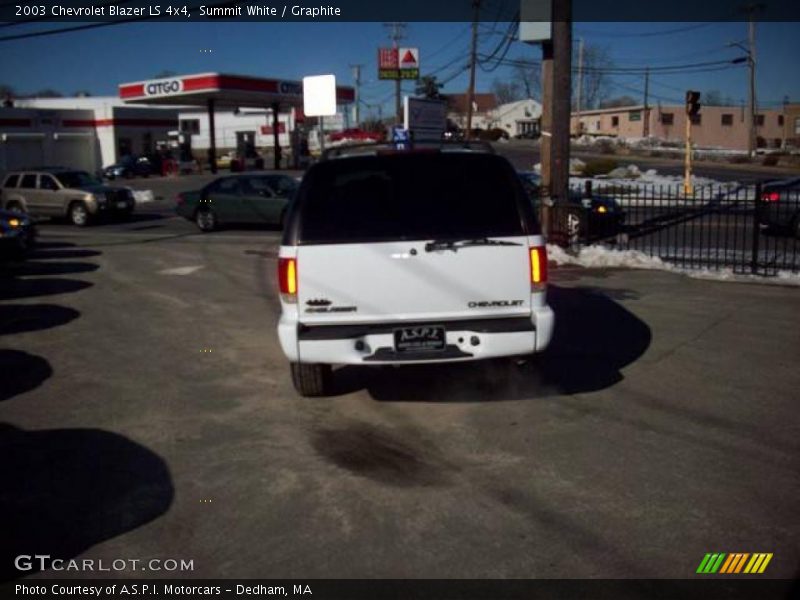 Summit White / Graphite 2003 Chevrolet Blazer LS 4x4