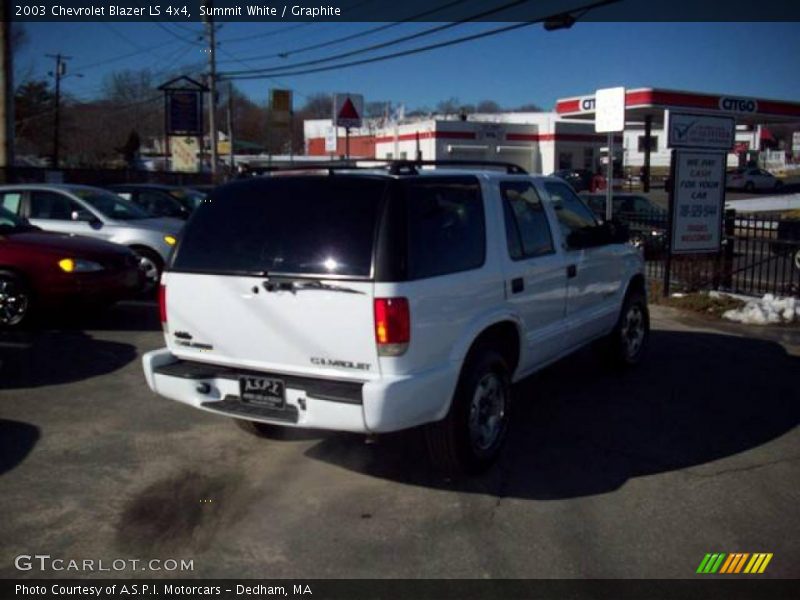 Summit White / Graphite 2003 Chevrolet Blazer LS 4x4