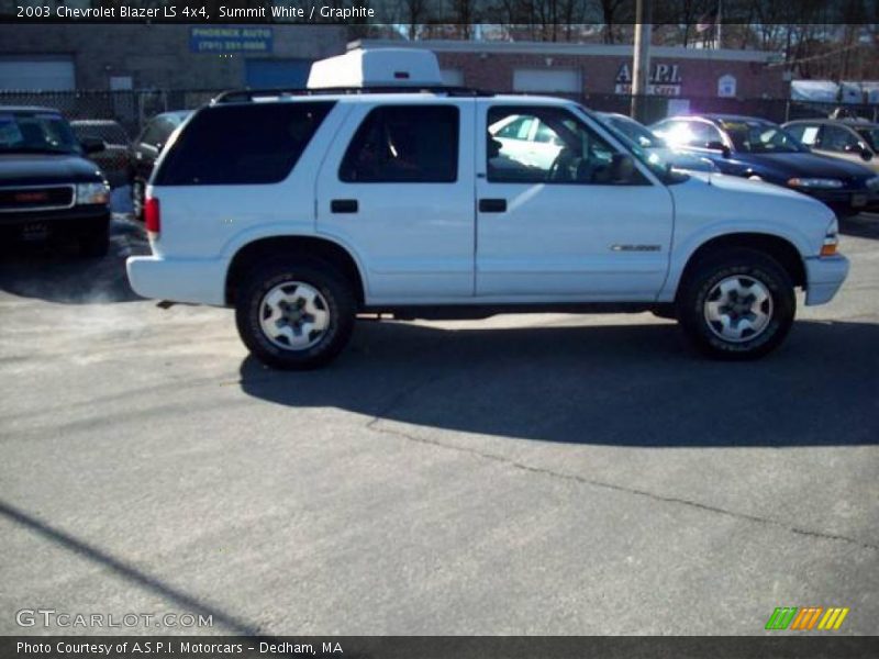 Summit White / Graphite 2003 Chevrolet Blazer LS 4x4
