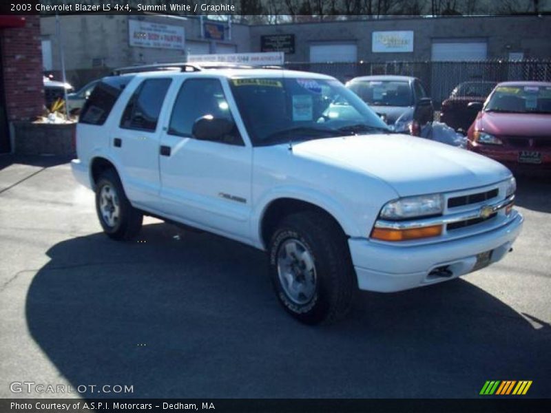 Summit White / Graphite 2003 Chevrolet Blazer LS 4x4