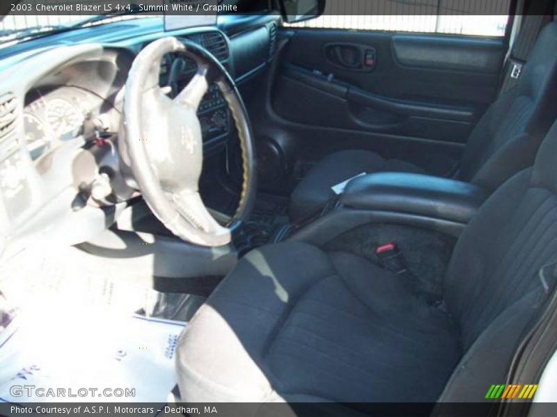 Summit White / Graphite 2003 Chevrolet Blazer LS 4x4