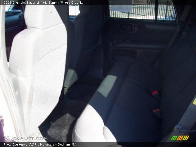 Summit White / Graphite 2003 Chevrolet Blazer LS 4x4