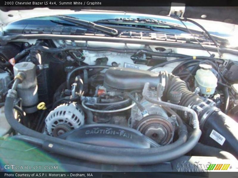 Summit White / Graphite 2003 Chevrolet Blazer LS 4x4