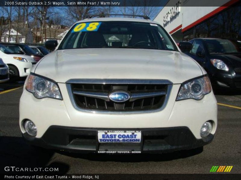 Satin White Pearl / Warm Ivory 2008 Subaru Outback 2.5i Wagon