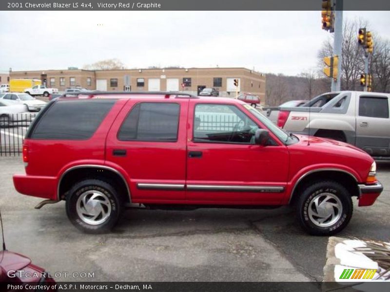 Victory Red / Graphite 2001 Chevrolet Blazer LS 4x4