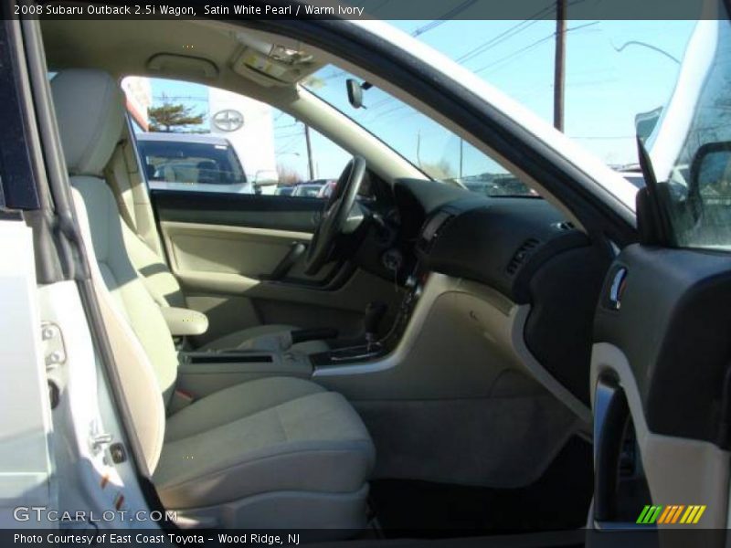 Satin White Pearl / Warm Ivory 2008 Subaru Outback 2.5i Wagon