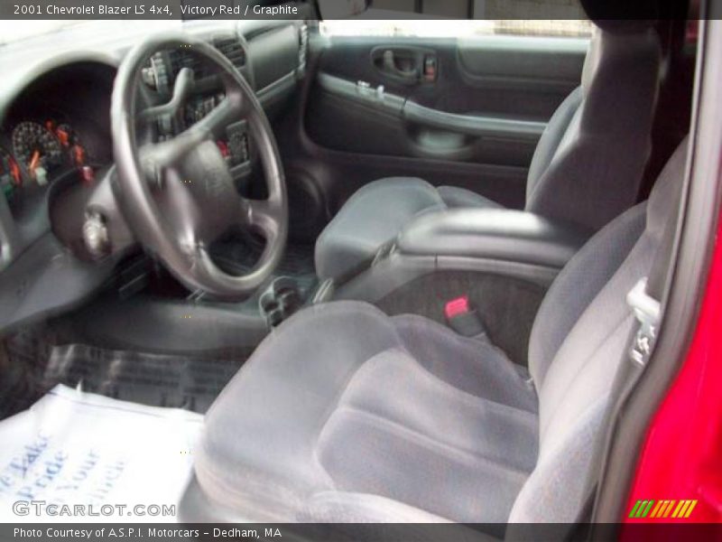 Victory Red / Graphite 2001 Chevrolet Blazer LS 4x4