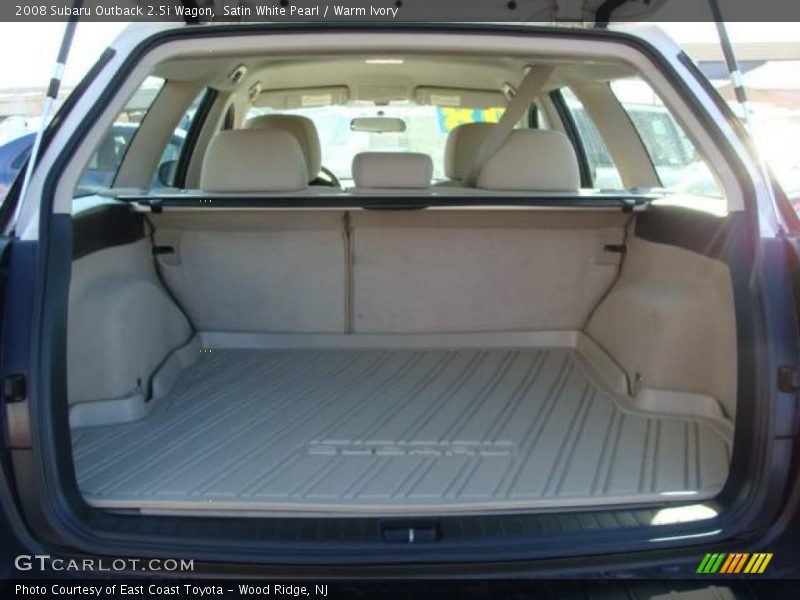 Satin White Pearl / Warm Ivory 2008 Subaru Outback 2.5i Wagon