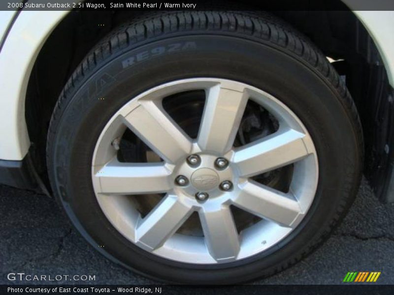 Satin White Pearl / Warm Ivory 2008 Subaru Outback 2.5i Wagon