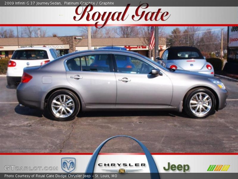 Platinum Graphite / Graphite 2009 Infiniti G 37 Journey Sedan