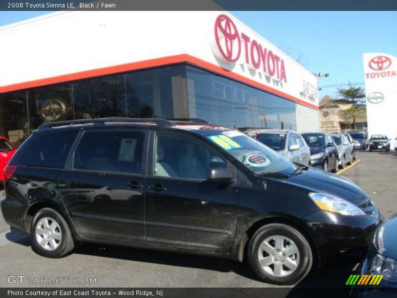 Black / Fawn 2008 Toyota Sienna LE