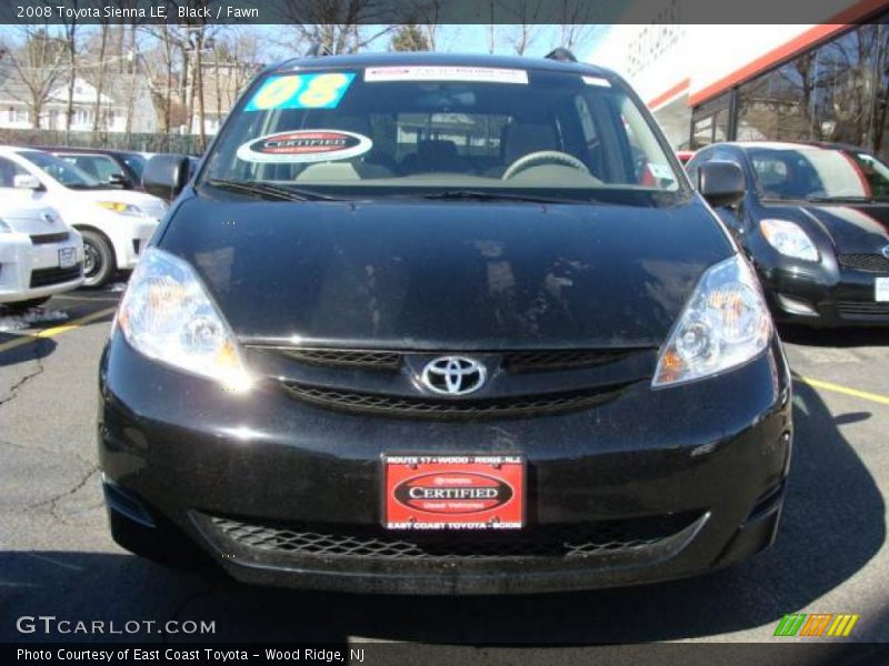 Black / Fawn 2008 Toyota Sienna LE