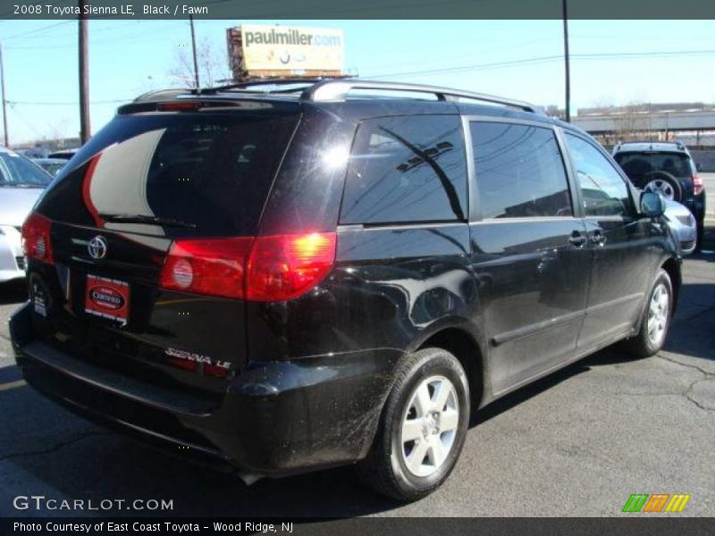 Black / Fawn 2008 Toyota Sienna LE