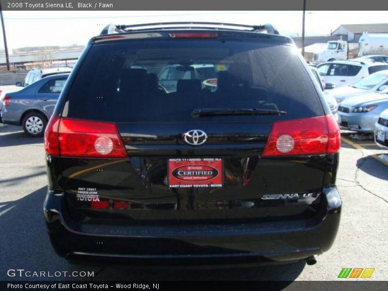 Black / Fawn 2008 Toyota Sienna LE
