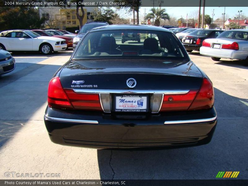 Black Clearcoat / Dark Charcoal 2004 Mercury Grand Marquis GS