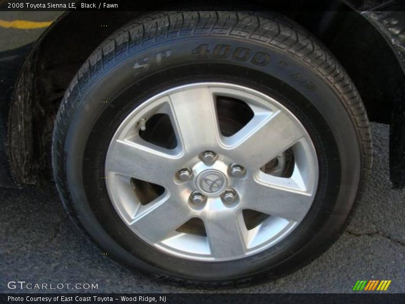 Black / Fawn 2008 Toyota Sienna LE