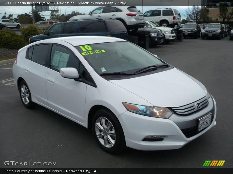 Spectrum White Pearl / Gray 2010 Honda Insight Hybrid EX Navigation