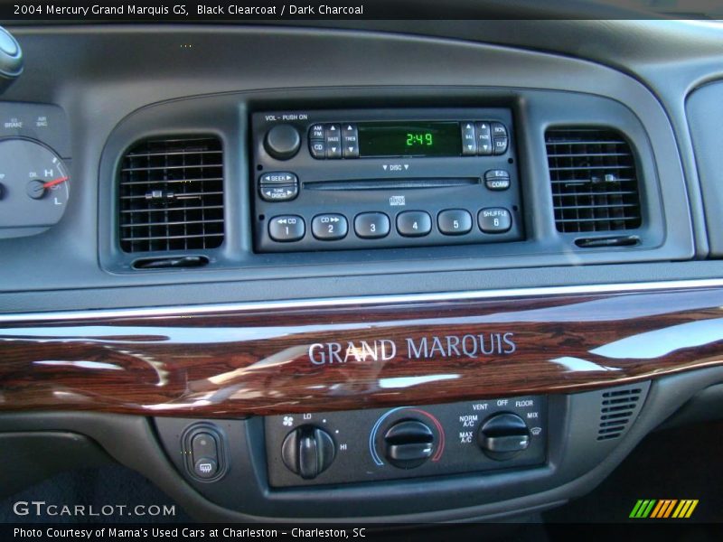 Black Clearcoat / Dark Charcoal 2004 Mercury Grand Marquis GS