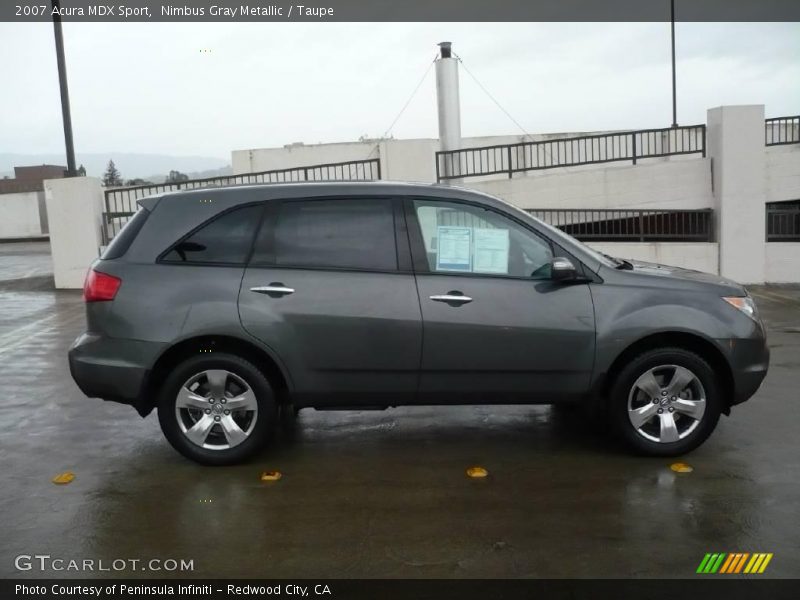Nimbus Gray Metallic / Taupe 2007 Acura MDX Sport