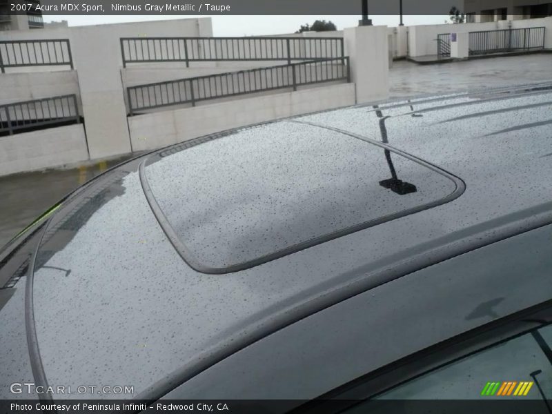 Nimbus Gray Metallic / Taupe 2007 Acura MDX Sport