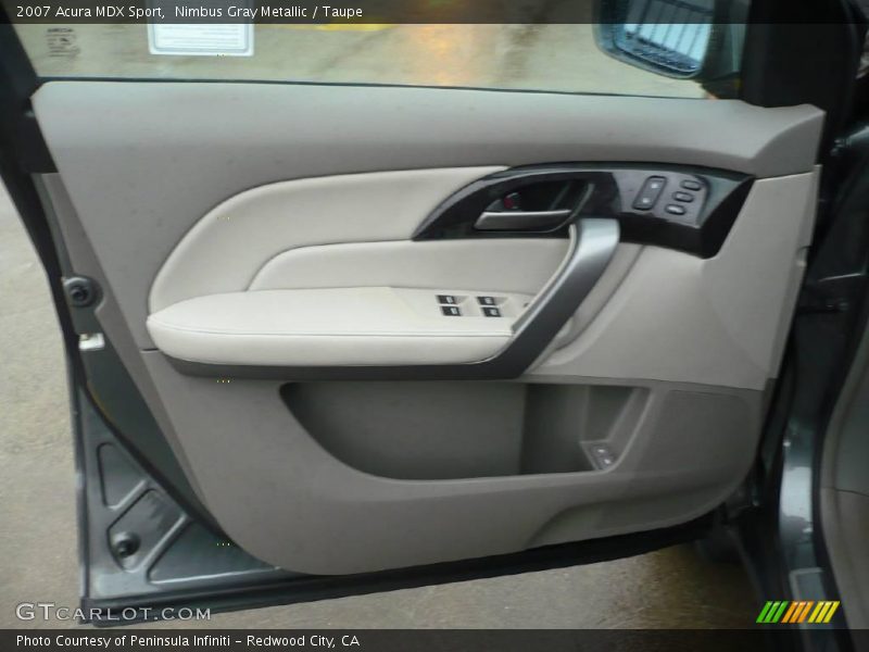 Nimbus Gray Metallic / Taupe 2007 Acura MDX Sport