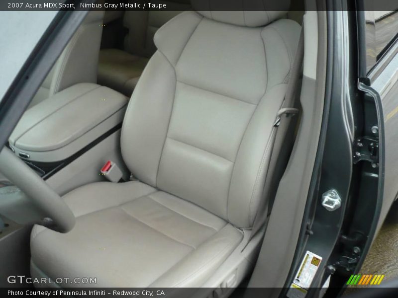Nimbus Gray Metallic / Taupe 2007 Acura MDX Sport
