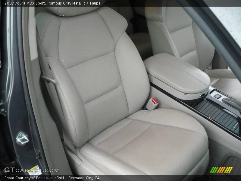 Nimbus Gray Metallic / Taupe 2007 Acura MDX Sport