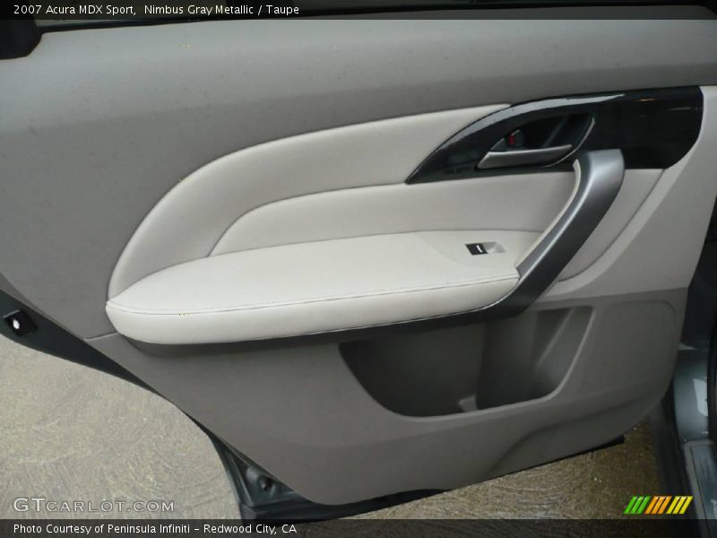 Nimbus Gray Metallic / Taupe 2007 Acura MDX Sport