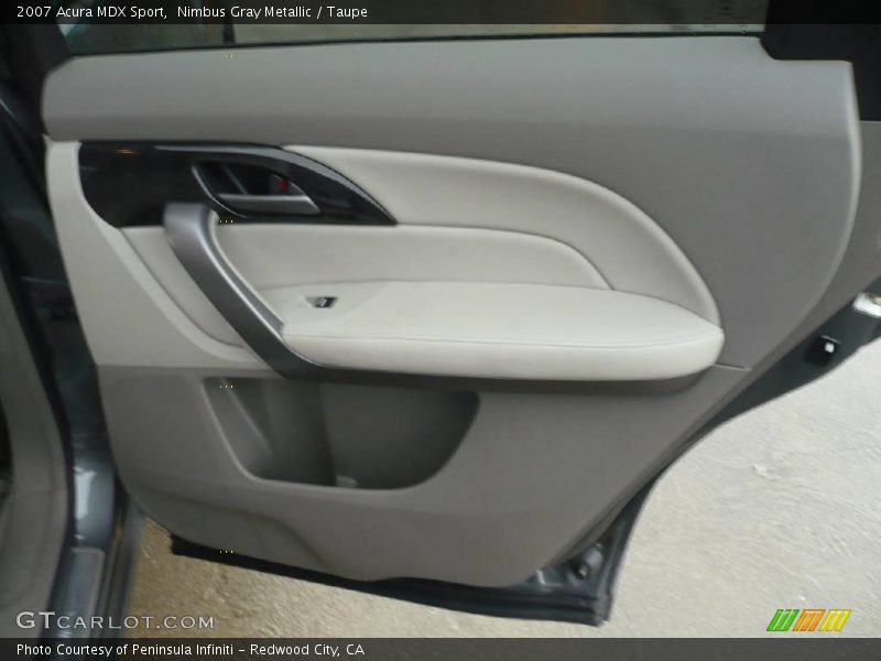 Nimbus Gray Metallic / Taupe 2007 Acura MDX Sport