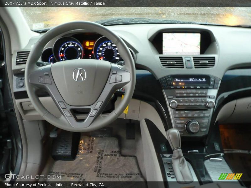 Nimbus Gray Metallic / Taupe 2007 Acura MDX Sport