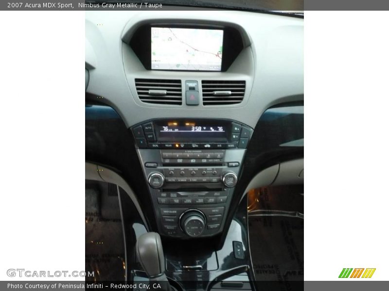 Nimbus Gray Metallic / Taupe 2007 Acura MDX Sport