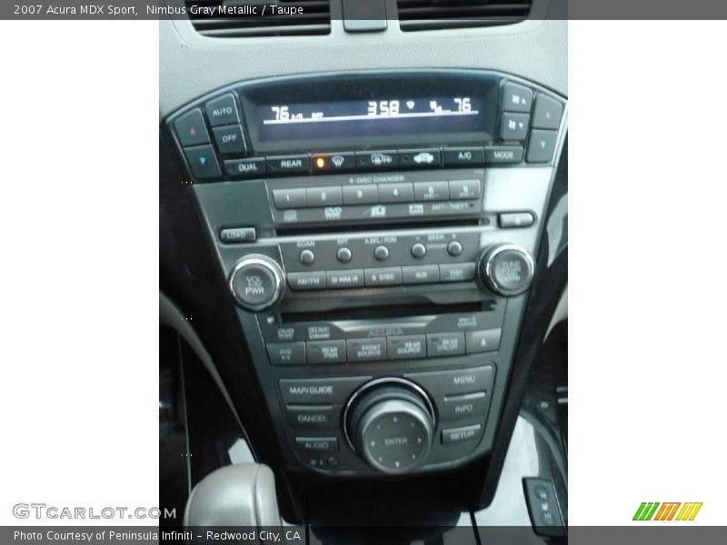 Nimbus Gray Metallic / Taupe 2007 Acura MDX Sport