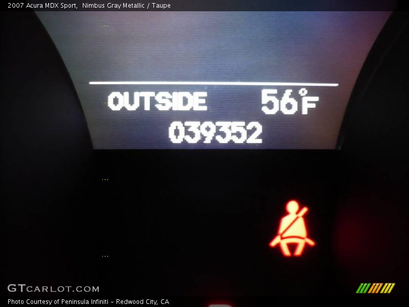 Nimbus Gray Metallic / Taupe 2007 Acura MDX Sport