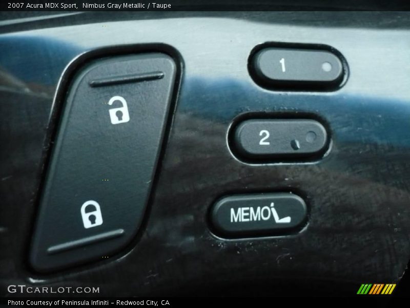 Nimbus Gray Metallic / Taupe 2007 Acura MDX Sport
