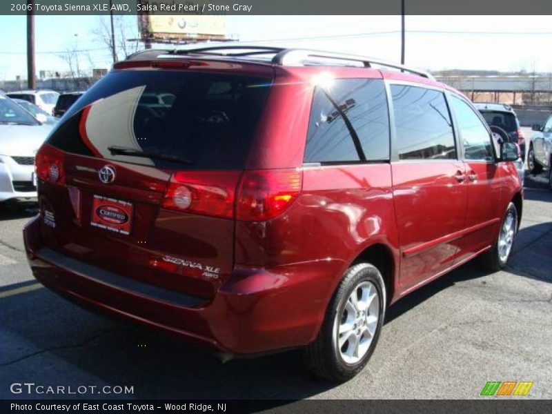 Salsa Red Pearl / Stone Gray 2006 Toyota Sienna XLE AWD