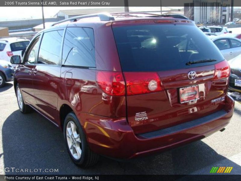 Salsa Red Pearl / Stone Gray 2006 Toyota Sienna XLE AWD