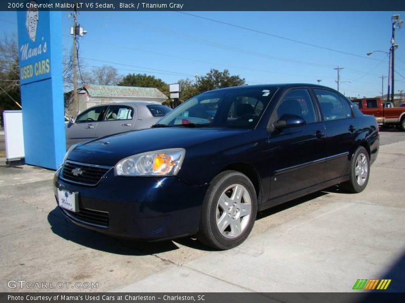 Black / Titanium Gray 2006 Chevrolet Malibu LT V6 Sedan