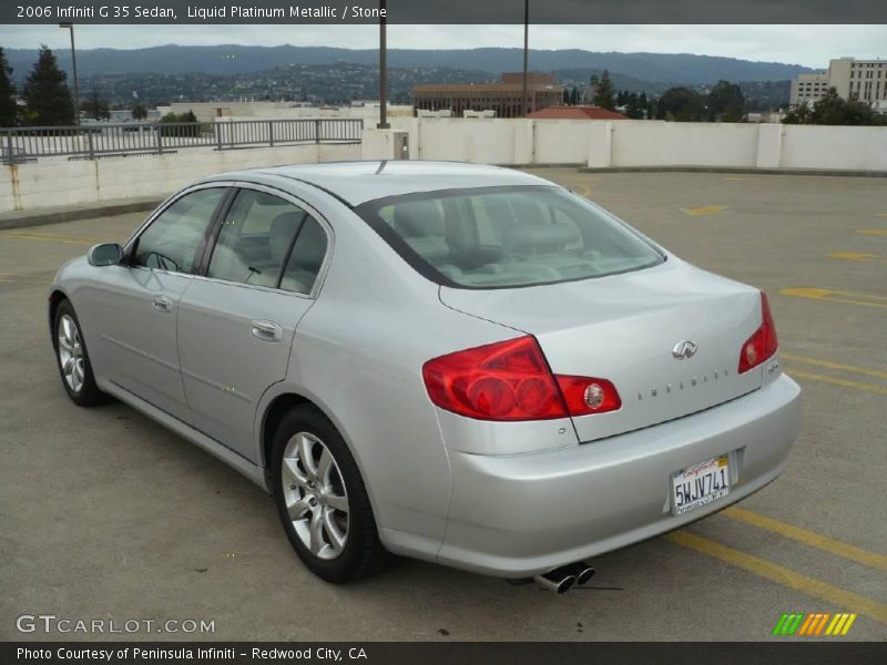 Liquid Platinum Metallic / Stone 2006 Infiniti G 35 Sedan